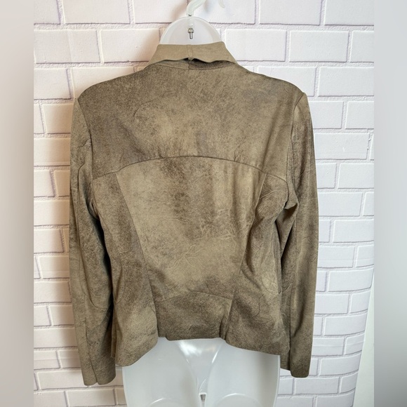 ZARA WOMAN Stylish Tan front zipper Jacket/size M - Picture 5 of 9